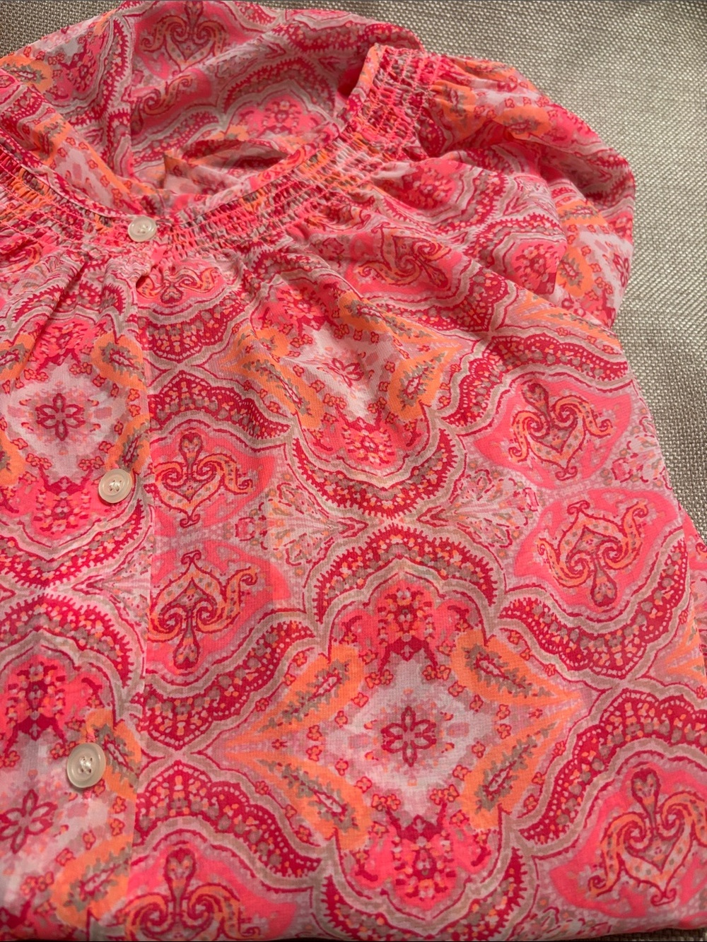 Victoria’s Secret Paisley Sheer Blouse - Picture 9 of 9